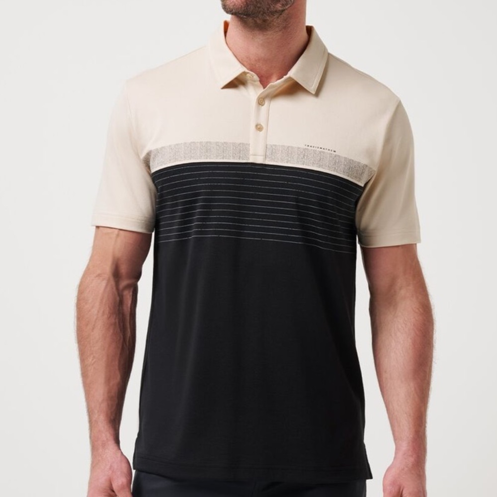 Travis Mathew Hang Glide Colorblock Polo NWT